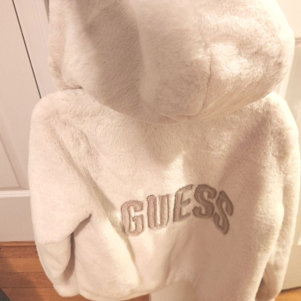 Guess faux fur hoodie
